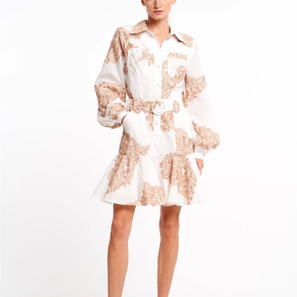 CEIBON Chic Long Sleeve Dress with Belt